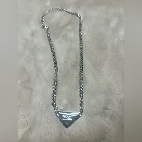 Prada Black and Silver Necklace - Picture 5 of 5
